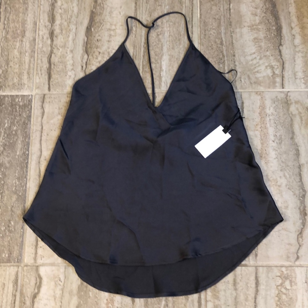 NWT Astr Charcoal Silky Tank Top Size Medium